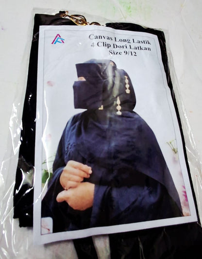 Premium Black Niqab for Women | Comfortable Islamic Face Veil